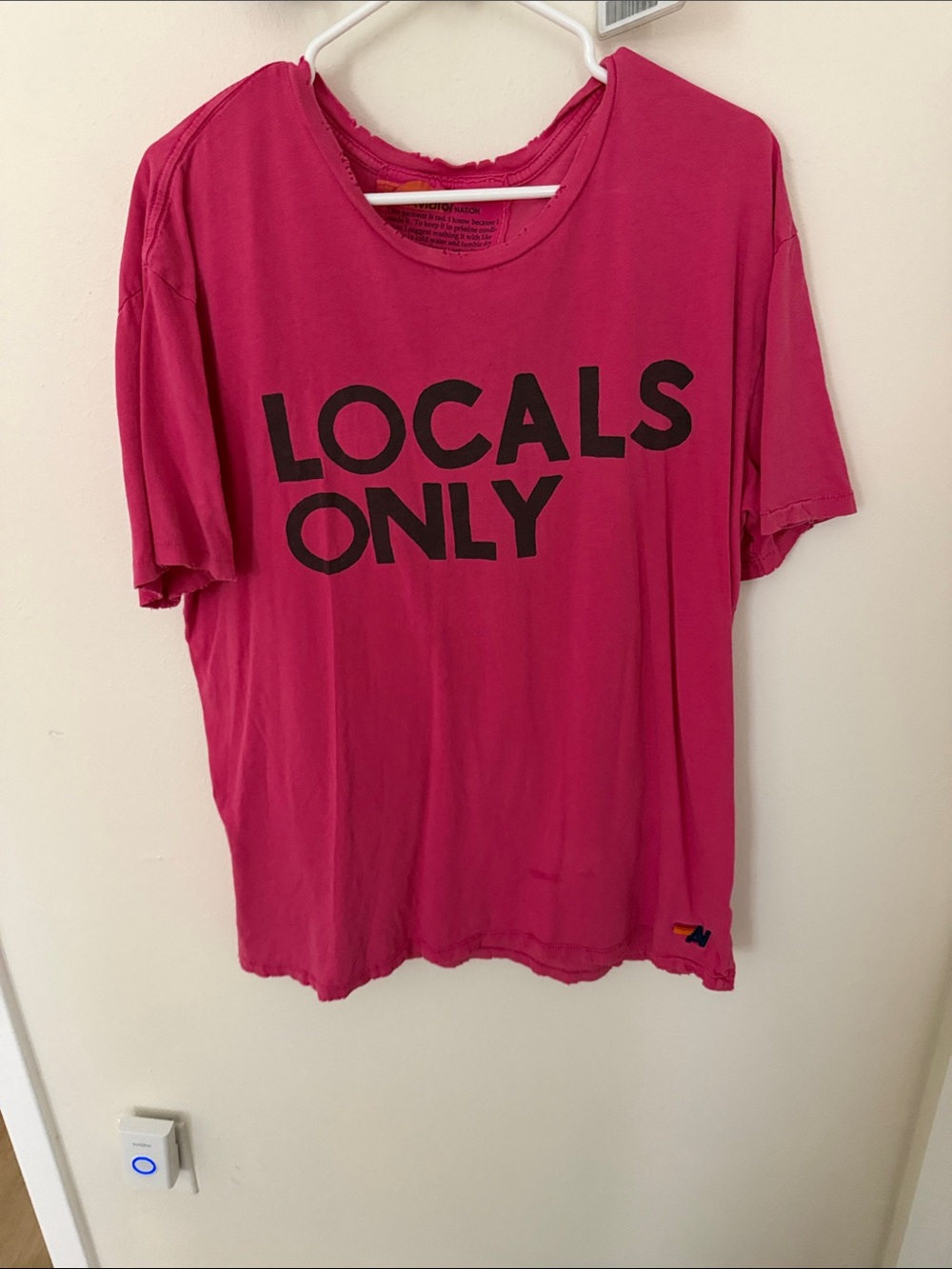 Aviator Nation Hot Pink LOCALS ONLY Graphic Tee
